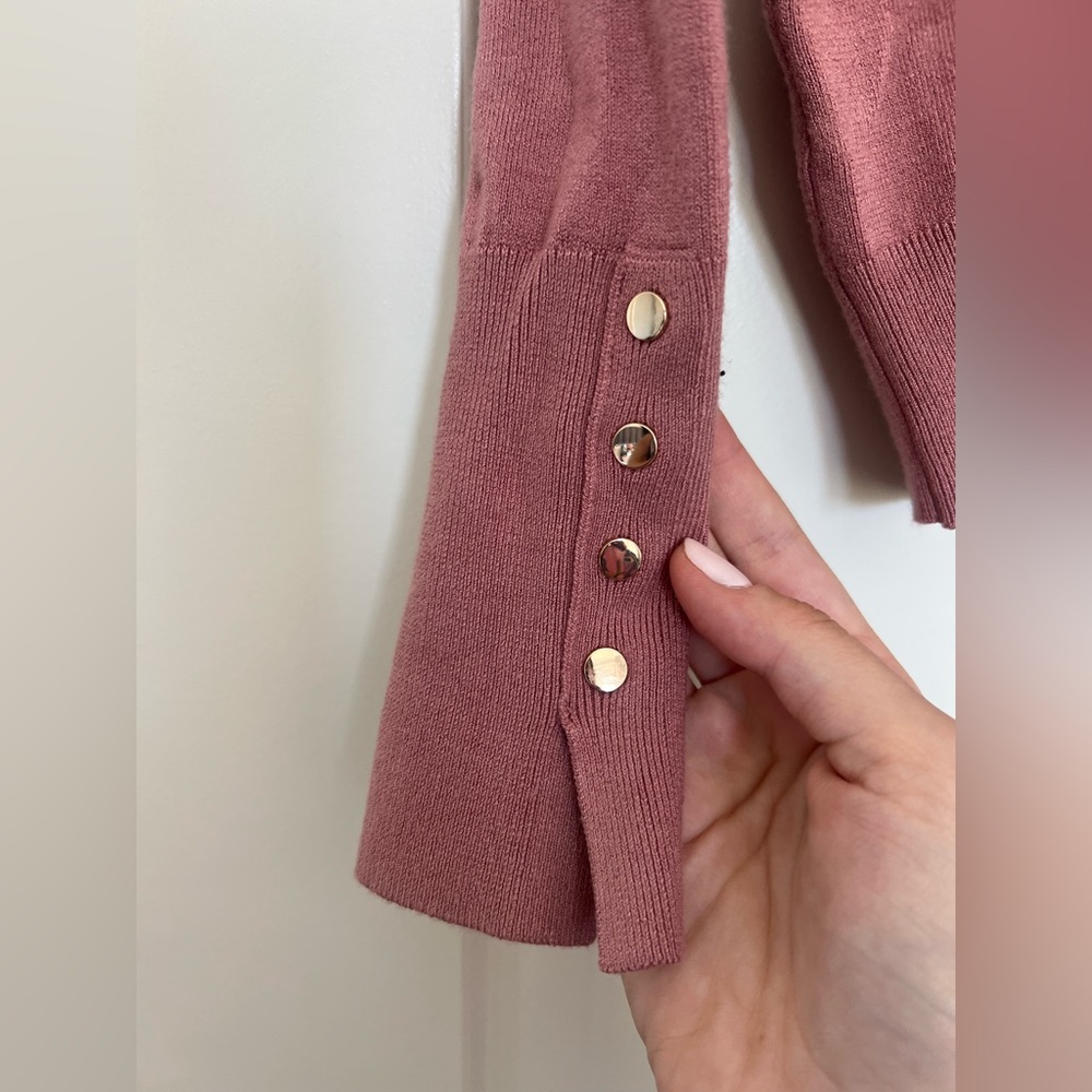 ZARA Lightweight Turtleneck Sweater – Dusty Rose, Size M - Picture 6 of 9